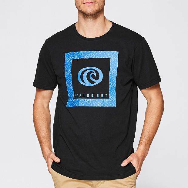 Piping Hot Square Print T-Shirt Piping Hot Square Print T-Shirt