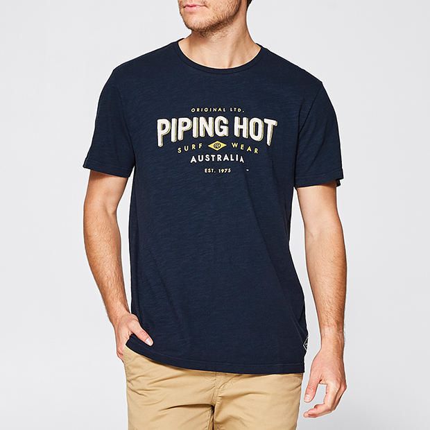 Piping Hot Logo Print T-Shirt Piping Hot Logo Print T-Shirt