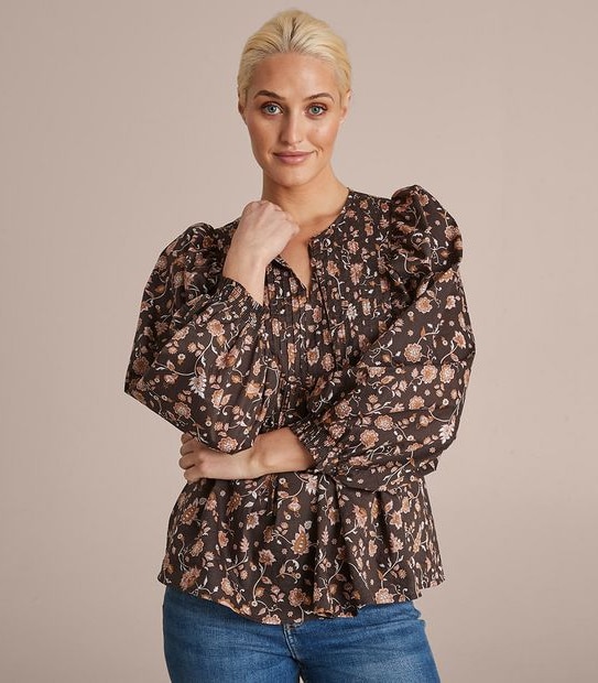 Balloon Sleeve Blouse