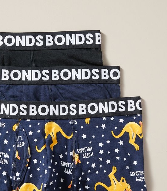 Bonds 3 Pack Everyday Trunks