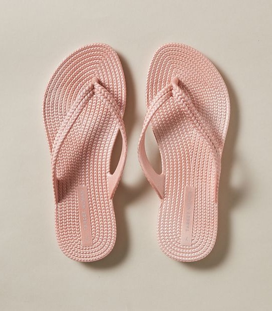 Womens Taya Recycled Textured Thongs