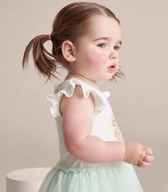 Baby Disney Little Mermaid Tutu Bodysuit 2 of 5