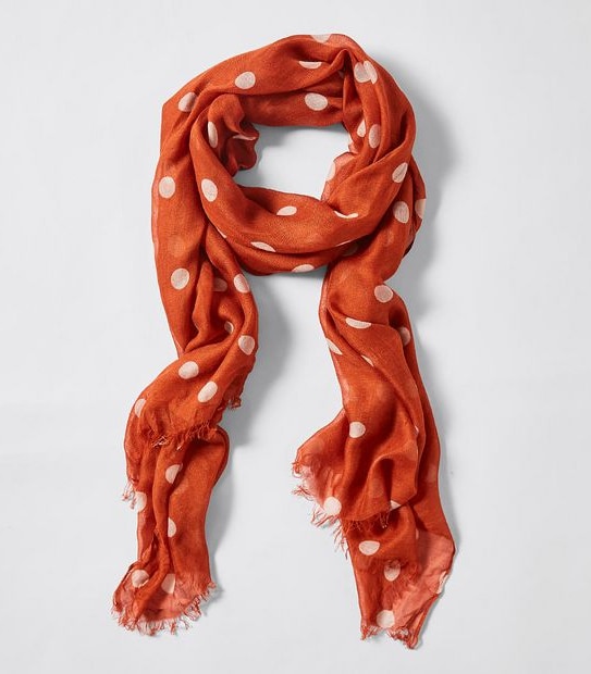 Selena Woven Scarf - Rust Spot