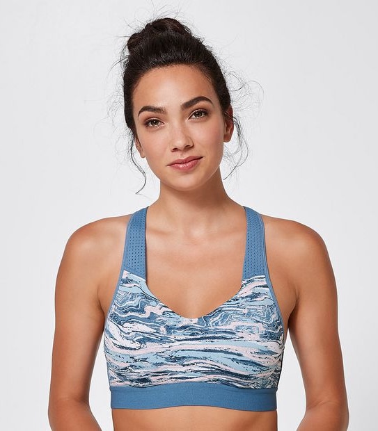 Active Medium Impact Sports Bra, Style; TG19003 - Teal Marble