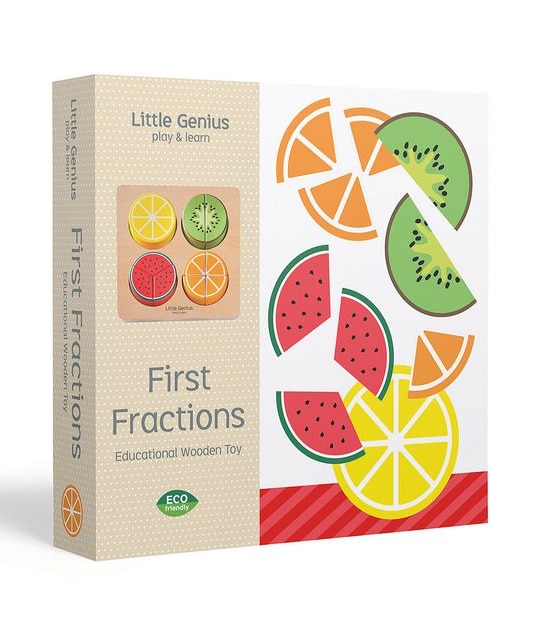 First Fraction Fruit Puzzle  - Little Genius