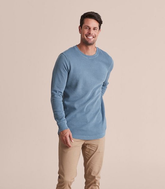Waffle Crew Neck T-Shirt