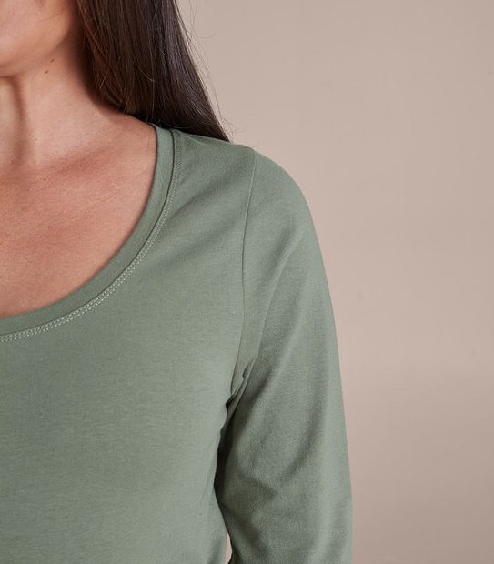 Maternity Organic Cotton Long Sleeve T-Shirt