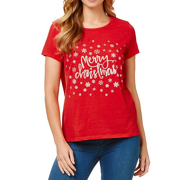 Christmas Glitter T-Shirt | Target 
