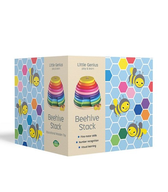 Numbered Beehive Stacker - Little Genius