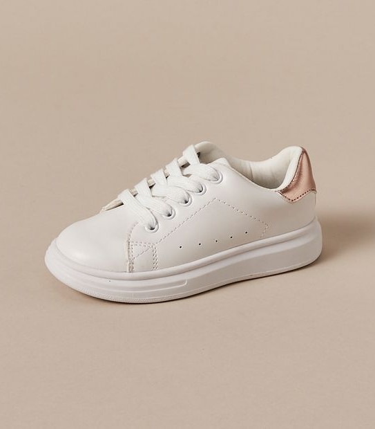 Kids Junior Eva PU Lace-Up Sneakers