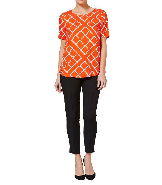 Short Sleeve Crepe Top