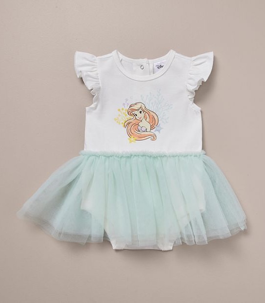 Baby Disney Little Mermaid Tutu Bodysuit