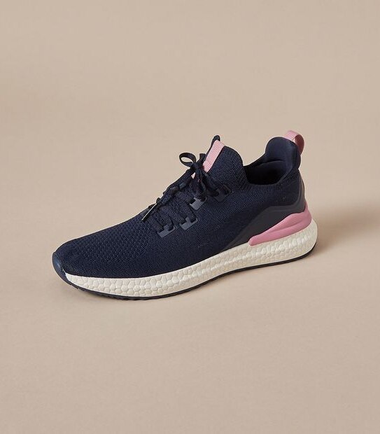 Kids Senior Knitted Core Sneakers - Navy