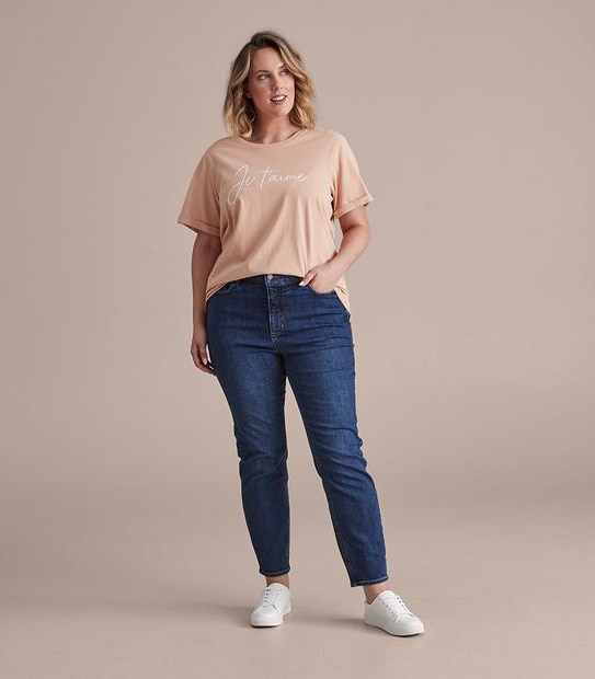 Curve Slim Straight Regular Length Denim Jeans