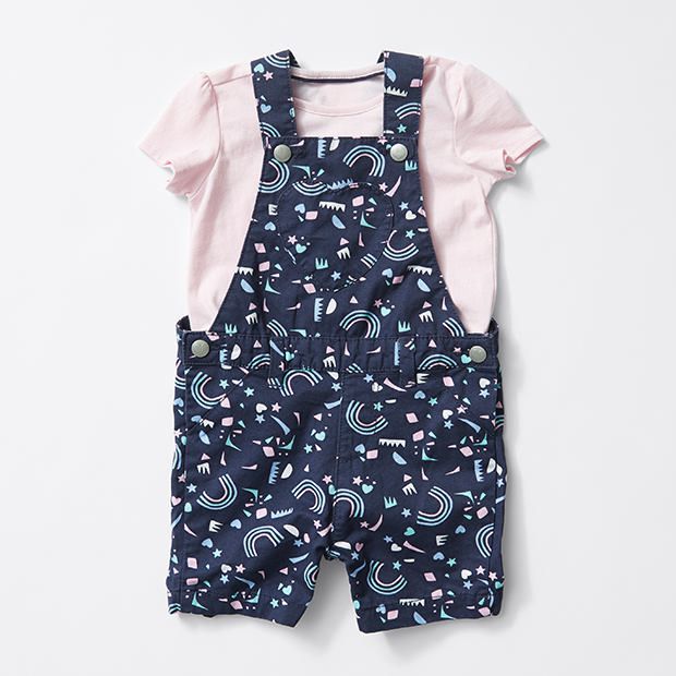 Baby Shortall And T-Shirt Set Baby Shortall And T-Shirt Set