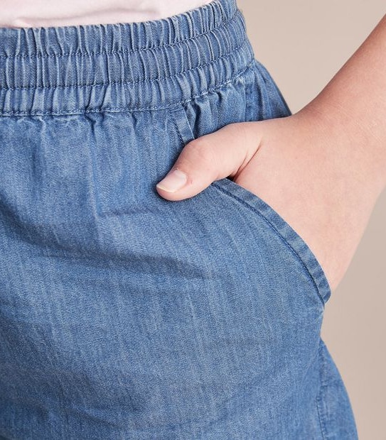 Chambray Shorts