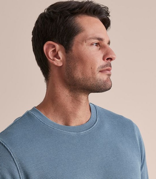Waffle Crew Neck T-Shirt