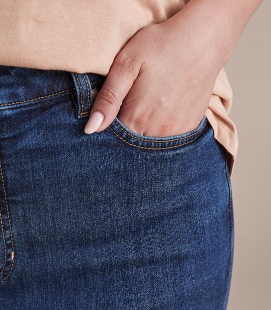 Curve Slim Straight Regular Length Denim Jeans