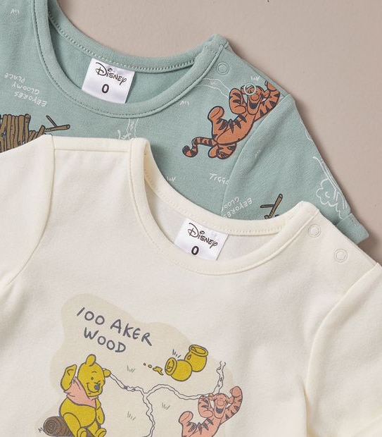 2 Pack Baby Disney Winnie The Pooh Romper