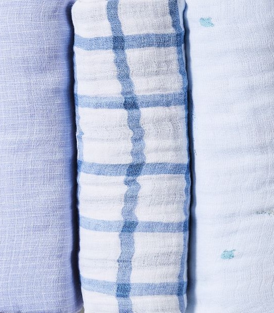 3 Pack Muslin Wraps - Mr Bear