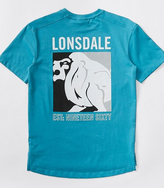 Lonsdale Print T-shirt - Blue