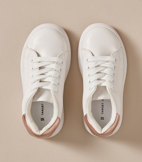 Kids Junior Eva PU Lace-Up Sneakers