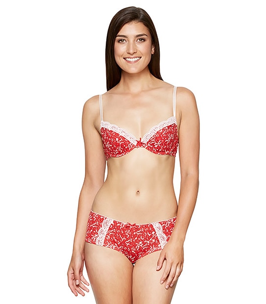 Lily Loves 2 Pack Underwire Bras - Red