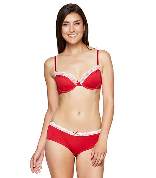 Lily Loves 2 Pack Underwire Bras - Red