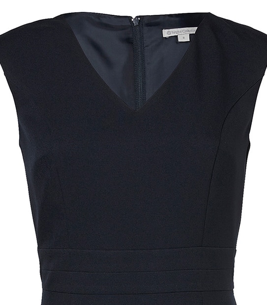 Split Waist Dress - Navy