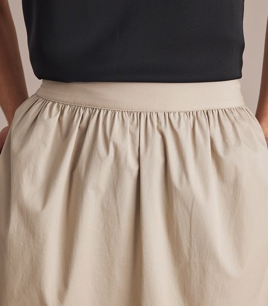 Preview Poplin Tiered Skirt