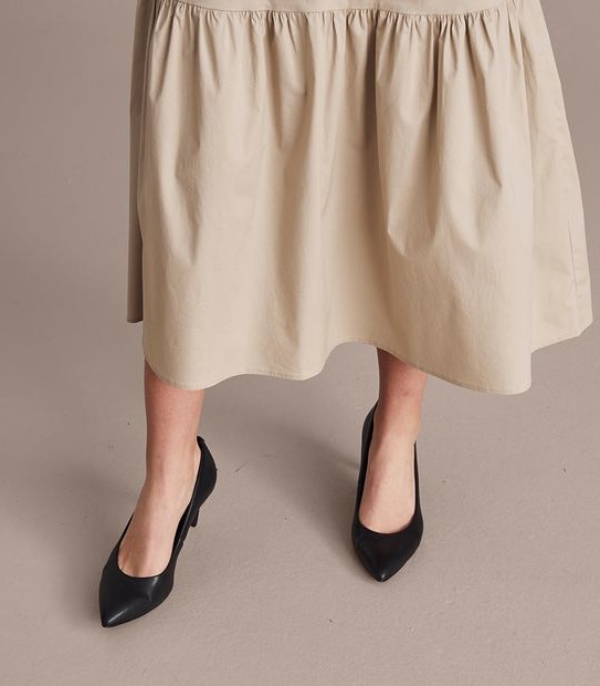 Preview Poplin Tiered Skirt