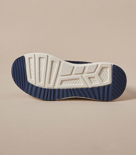 Kids Senior Knitted Core Sneakers - Navy