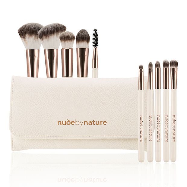 NEW Nude By Nature Sunrise Luxe Brush Set 10 Piece eBay