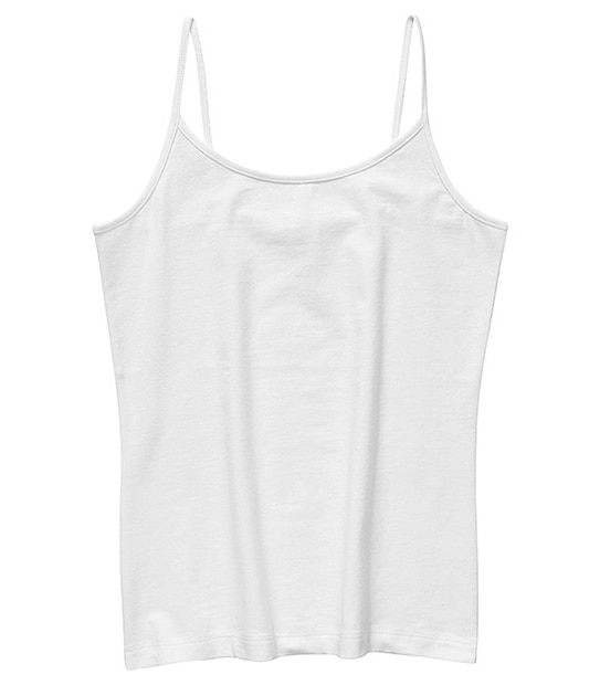 Girls' essentials Elastic Singlet - White