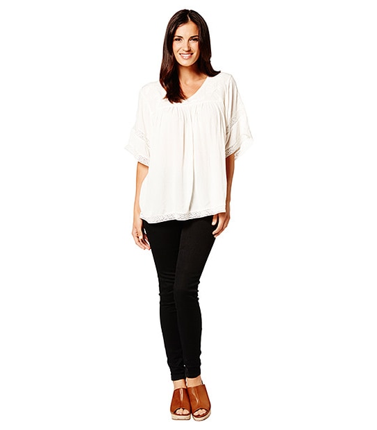 Life & Style Kimono Top - Cream