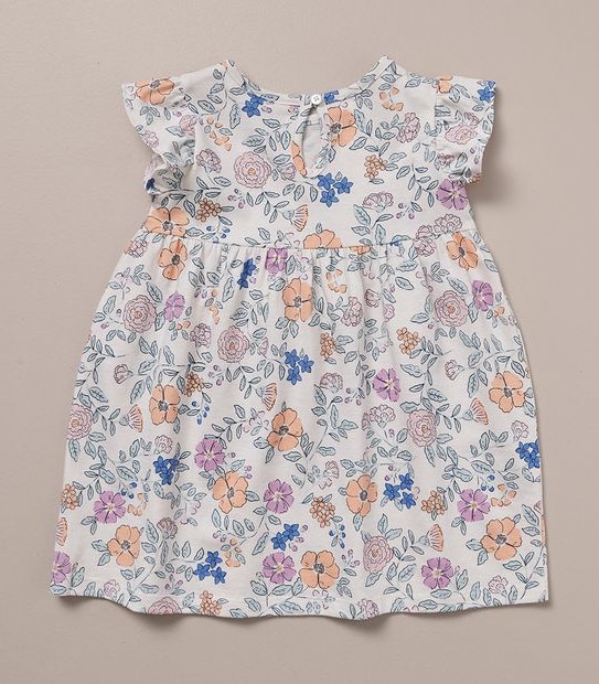 S23 251844_01 G SS JERSEY DRESS LEAFY FLORAL GRDNA