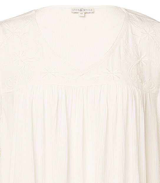 Life & Style Kimono Top - Cream