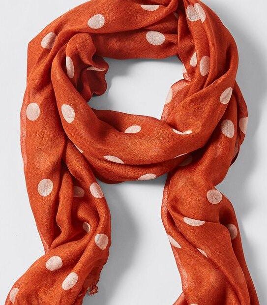 Selena Woven Scarf - Rust Spot