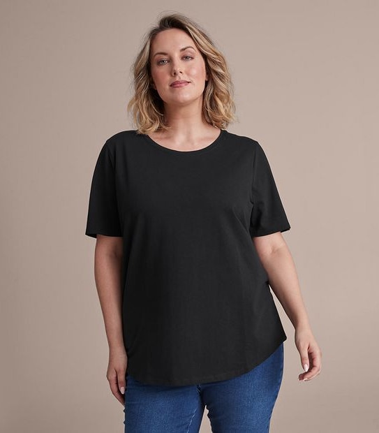 Curve Organic Cotton Crew T-Shirt