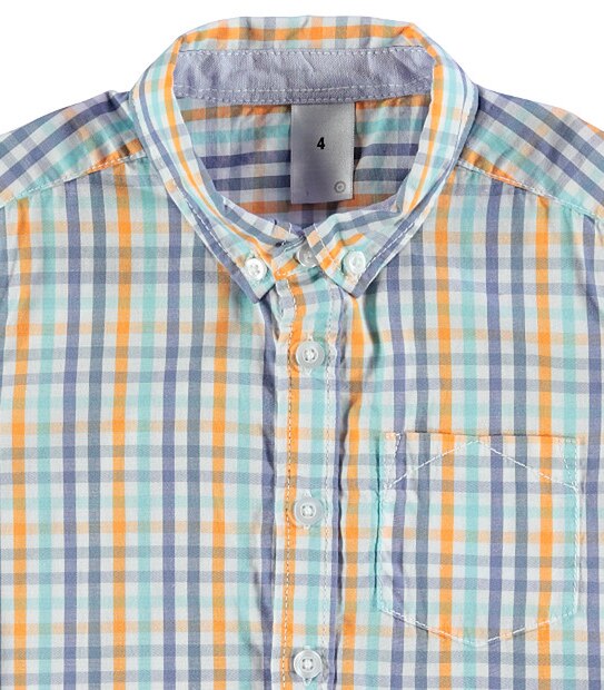 Boys' Short Sleeve Check Shirt