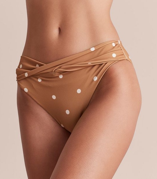 Twist Front Swim Bikini Briefs