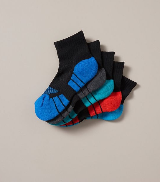 5 Pack Maxx Performance Qtr Crew Socks