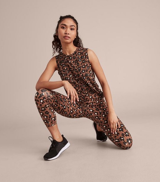 Active 7/8 Length Fashion Print Tights