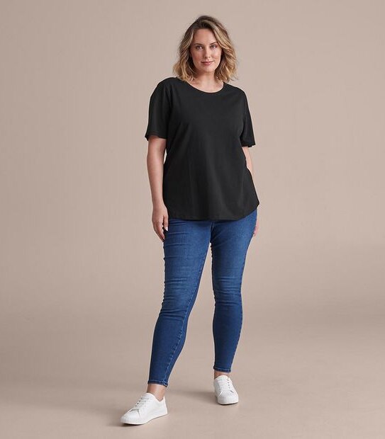 Curve Organic Cotton Crew T-Shirt