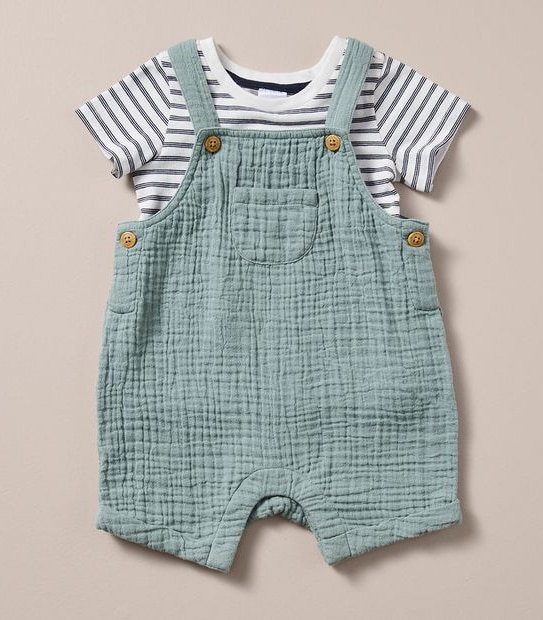 2 Piece Baby Shortall and T-shirt Set 4 of 5