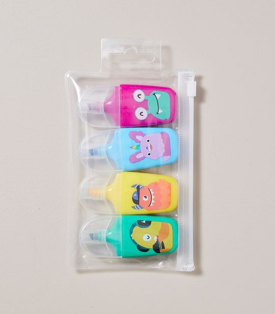 4 Pack Mini Highlighters