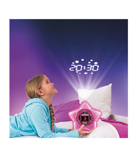 VTECH Réveil Kidimagic Starlight Rose 