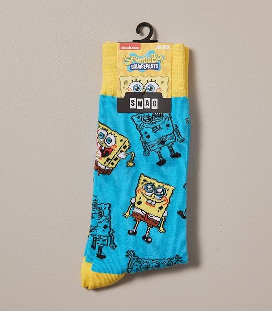 Swag Licensed Crew Socks - Spongebob Squarepants&trade;
