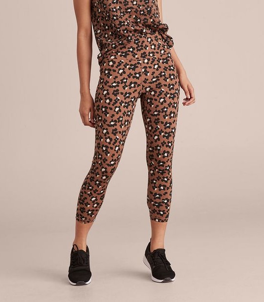 Active 7/8 Length Fashion Print Tights