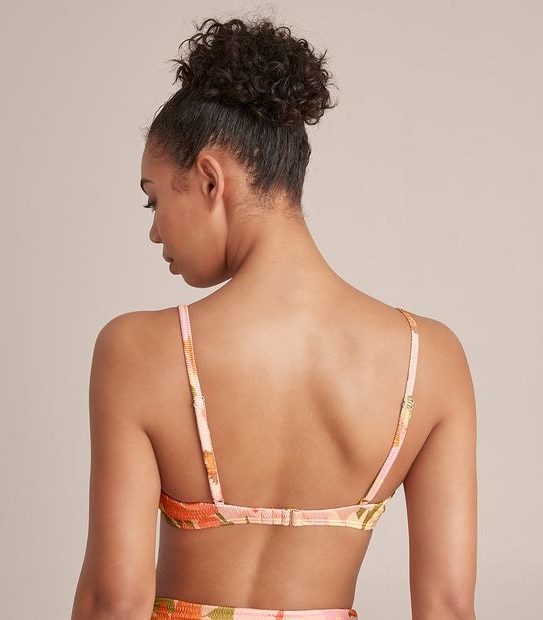 Lily Loves Textured Crop Bikini Swim Top